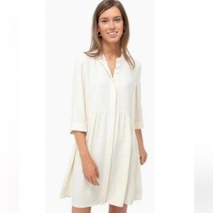 NWT Tuckernuck Royal Shirtdress Cream XL